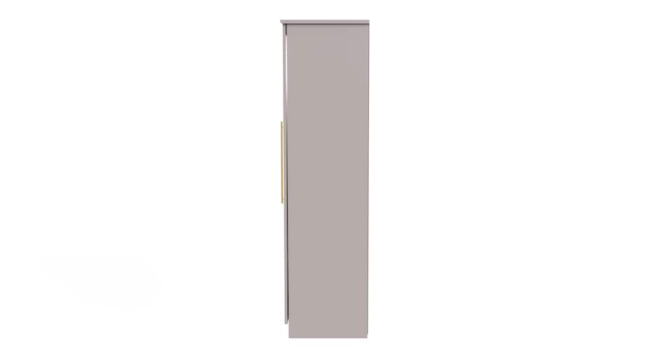 image 1 of Helmsley Tall Triple Mirrored Wardrobe in Kashmir Matt (Ready Assembled) | Cream | Kashmir Matt
