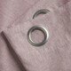 image 4 of Linen Look Blackout Ring Top Eyelet Curtains - 110cm x 183cm - Blush