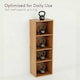 image 6 of Vida Designs Oxford 4 Tier Cube Bookcase Display Storage, Oak