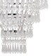 image 5 of Chrome Tiered Chandelier Style Light Shade | Clear | Chrome | Medium | 1