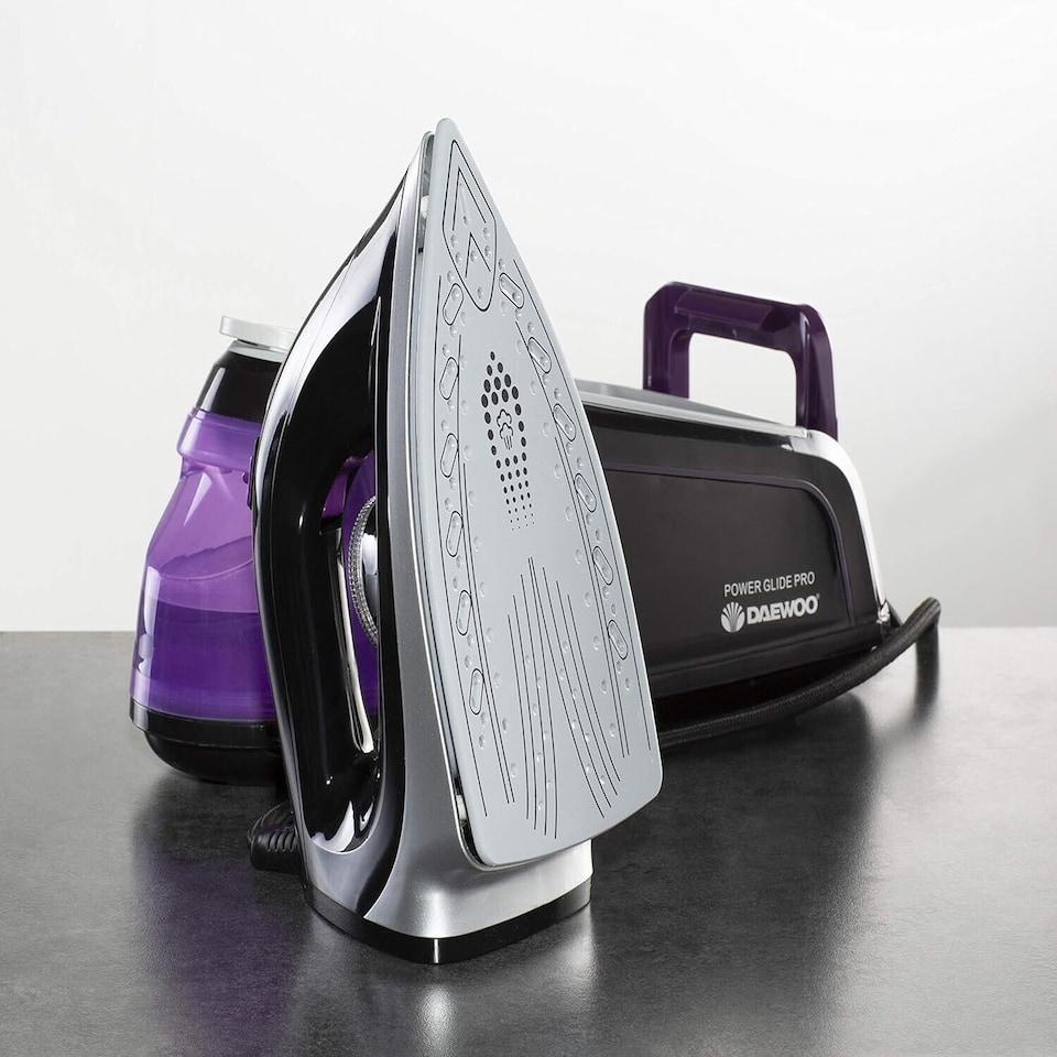 image 1 of Daewoo 2400W Electric Steam Generator Iron 1.2 Litre Station with Ceramic Soleplate