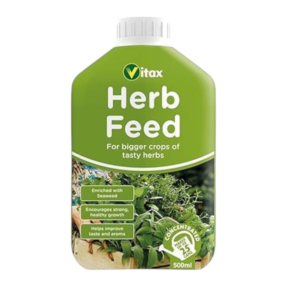 image 1 of Vitax Liquid Herb Feed 500ml Fast-Acting Seaweed Enriched Nutrient Formula for Bigger Healthier Flavourful Herbs