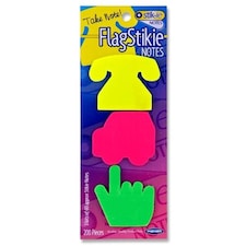 Pack of 3 Assorted Shapes Stickie Notes Tabs by Stik-ie