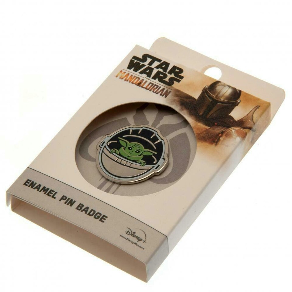image 1 of Star Wars: The Mandalorian Badge - Silver/Green/Black - One Size
