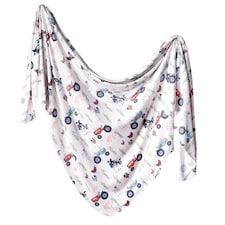 Copper Pearl Knitted Swaddle Blanket Jo
