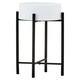 image 1 of Interiors by Premier Sturdy And Durable Small White And Black Floor Standing Planter, Contemporary Design Outdoor Pot For Flowers White
