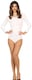 image 1 of Fancy Dress Adult Long Sleeve White Leotard - L