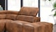 image 5 of Faux Leather Brown Suede Right Hand Facing Corner Sofa LIVORNO