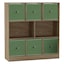 Oak & Pastel Green