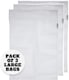 image 1 of 3 x Large Size Net Washing Bags for Laundry with Strong Zip – 41cms x 49cms (16" x 19") | White