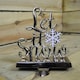 image 1 of 22cm Silver Christmas Stocking Hanger - Let it Snow