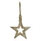 image 2 of White Wash Collection Small Hanging Star Decoration - Wood - L1 x W10 x H10 cm - Brown
