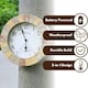 image 6 of Marco Paul 25cm Slate Stone Clock Cream