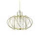 image 2 of Modern Pendant Lamp Shade with Clear Acrylic Rectangular Prims and Gold Frame | Gold