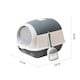 image 2 of Living and Home Cat Toilet Detachable Cat Litter Box | Grey