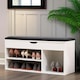 image 1 of Shoe Storage Bench 90CM White White