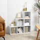 image 2 of HOMCOM 3-tier Step 6 Cubes Storage Unit Particle Board Cabinet Bookcase Organiser Home Office Shelves - White