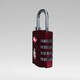 image 10 of Travel TSA Lock - Sangria Red