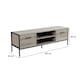 image 6 of TV Unit Media Stand Storage Cabinet Modern Oak Finish Cupboard and Shelf Storage | Grey