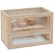 image 1 of PawHut 2 Levels Wooden Hamster Cage Mice Rodents Hutch Small Animals