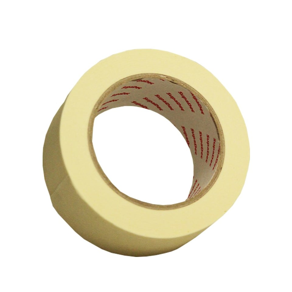 image 1 of SupaDec Low Tack Masking Tape - Cream - 25mm x 50m