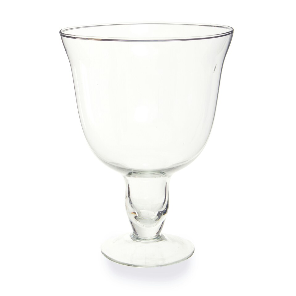 image 1 of Ambra Clear Glass Footed Bowl Clear