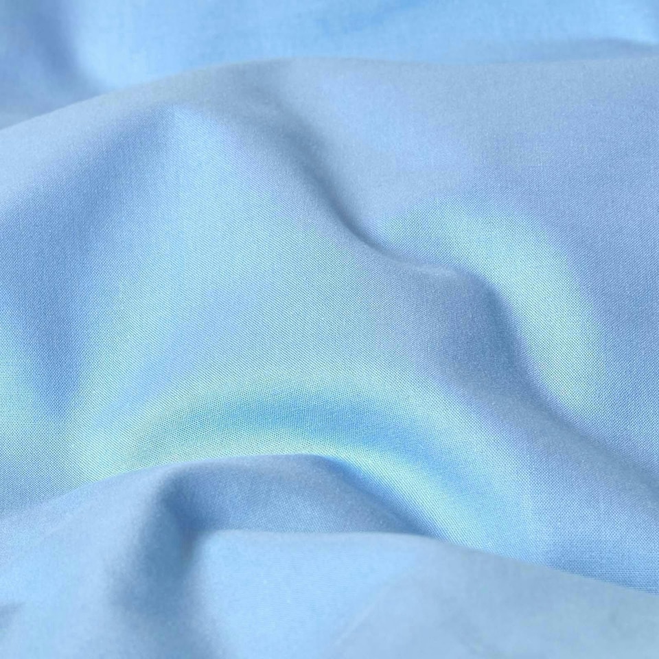image 1 of Homescapes Blue Egyptian Cotton Flat Sheet 200 TC, King | Blue | King