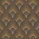 image 2 of Sublime Art deco black/gold Wallpaper Black | Gold