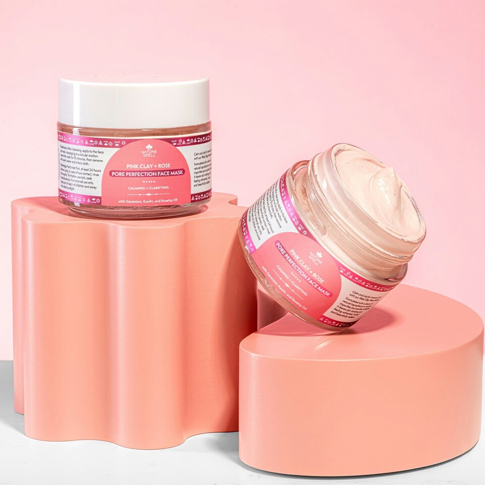 image 1 of Nature Spell Australian Pink Clay & Rose Pore Perfection Face Mask