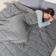 image 3 of OHS Teddy Fleece 6kg Weighted Blanket Sensory Sleep Therapy 125 x 180cm