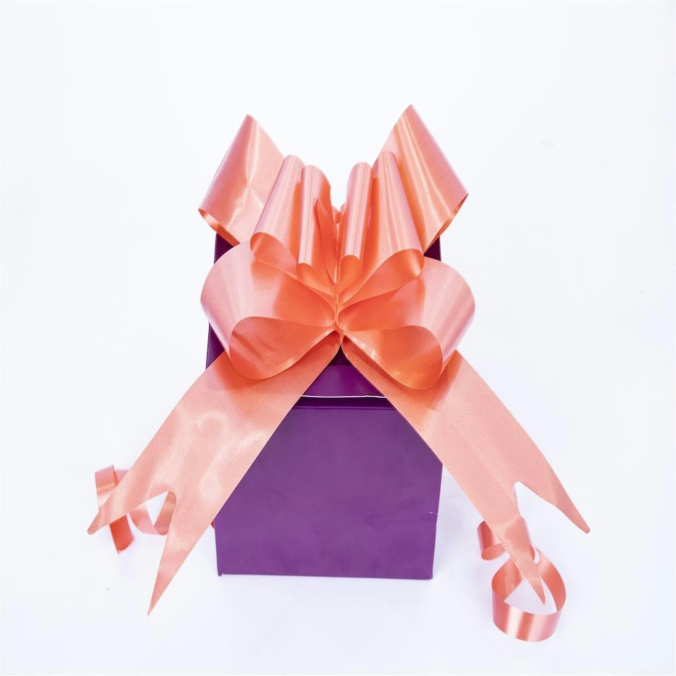 image 1 of 40Pcs 30mm Orange Pull Bows