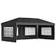 image 6 of Outsunny 3 x 6m Heavy Duty Gazebo Marquee Party Tent with Storage Bag Black