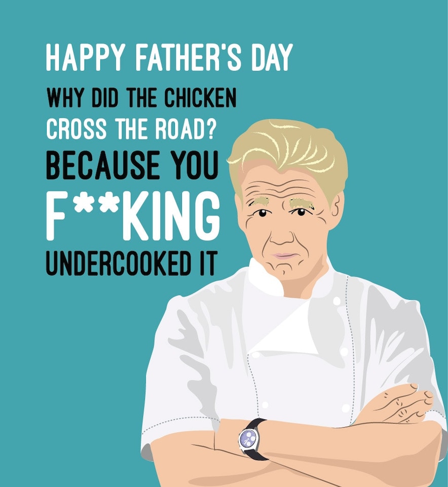 image 1 of Gordon Ramsay Funny Father's Day Card