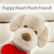 image 8 of Puppy Soft Toy Brown 26cm Puppy Plush With Red Love Heart Cuddly Toy Dog