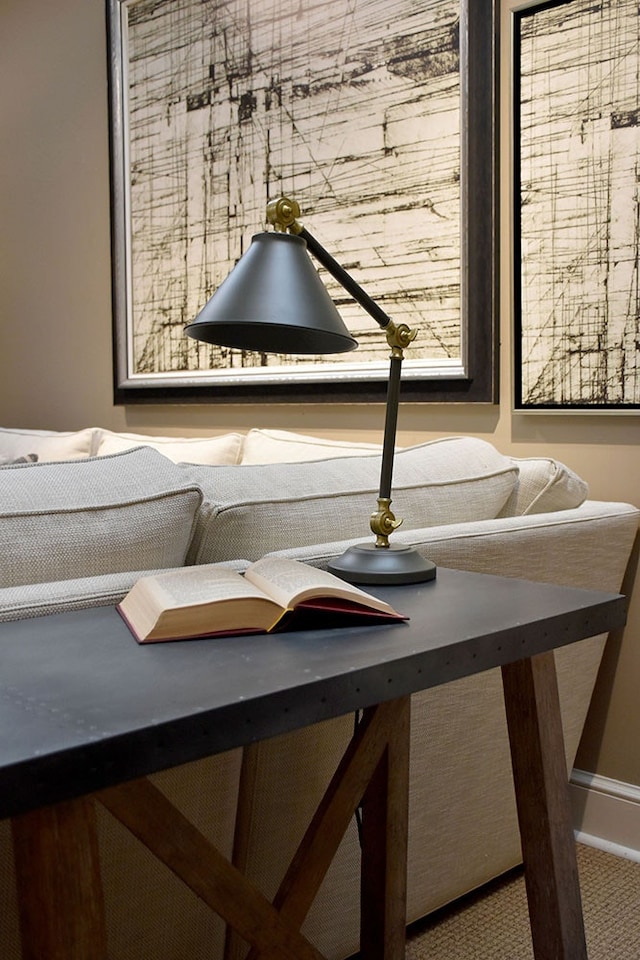 image 1 of Provence Element 1 Light Table Lamp Grey, Aged Brass, E27
