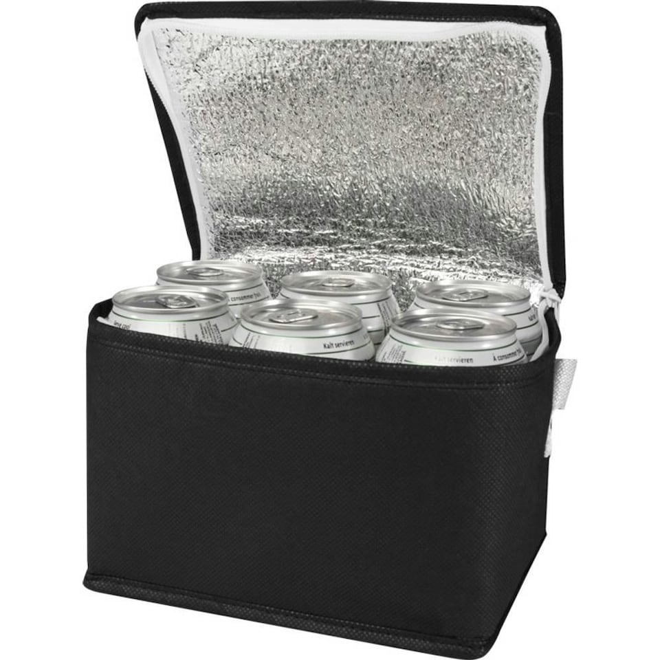 image 1 of Spectrum 4L Non-Woven Cooler Bag - Solid Black - One Size