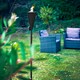 image 5 of Harbour Housewares Metal Cone Garden Fire Torches - 1.46m - Black - Pack of 2