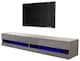image 1 of Galicia Wall TV Unit with LED | Grey | Grey