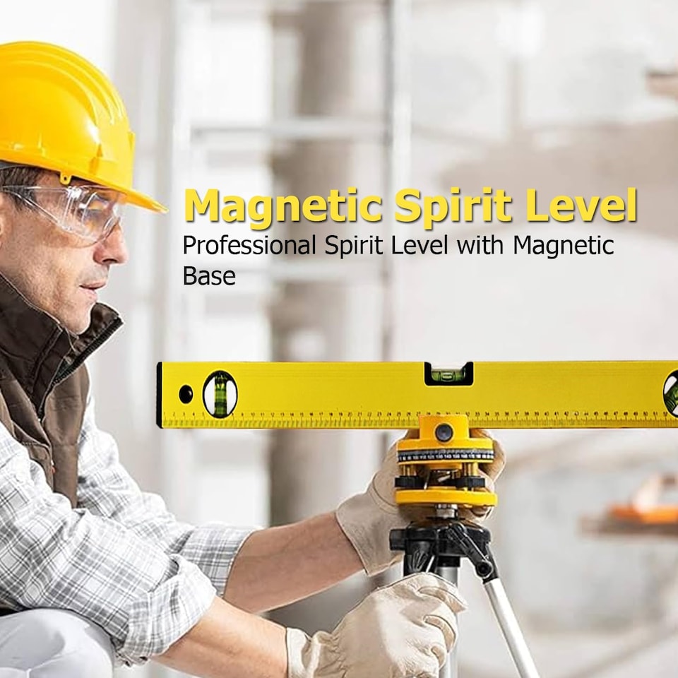 image 1 of Spirit Level, 3pcs High Accuracy Spirit Level Set Lightweight DIY Builder 400, 600, 1000mm, Aluminum Alloy Level Set