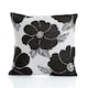 image 1 of Poppy Chenille 45cm x 45cm Black Cushion Set of 4 | Black | Cream & Grey | 45cm x 45cm x 10cm | 4