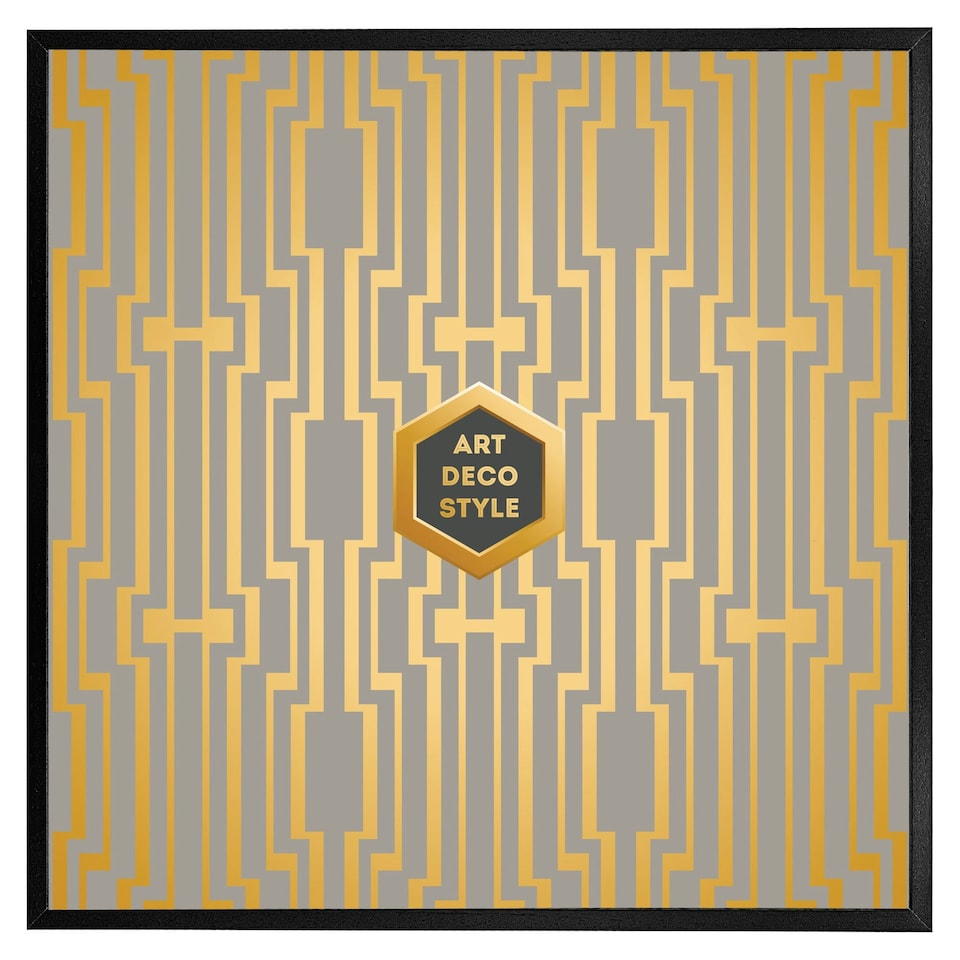 image 1 of Art deco style (Picutre Frame) Brown | Oak | XL