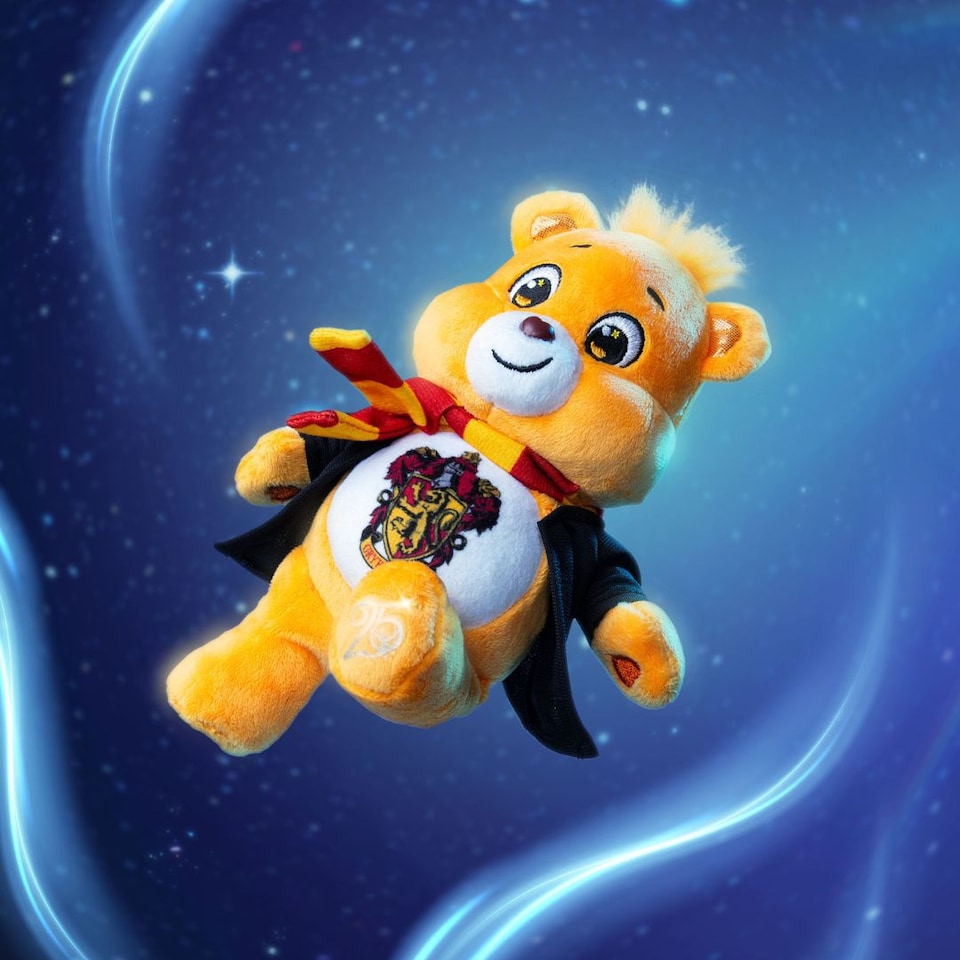 image 1 of Care Bears x Harry Potter 22cm Tenderheart as Gryffindor Plush Toy Collector Gift