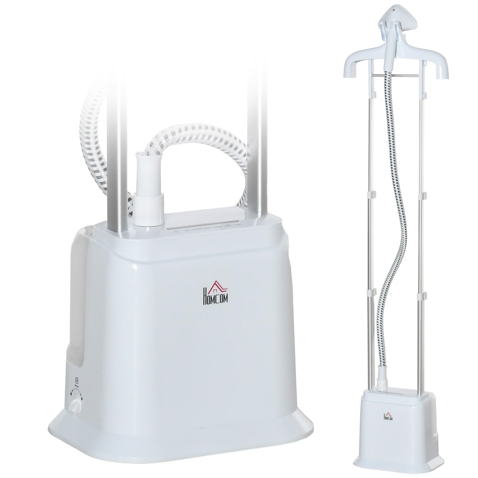 image 1 of HOMCOM Upright Garment Clothes Steamer w/ 6 Steam Setting 1.7L Water Tank