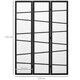 image 7 of HOMCOM Folding Room Divider 3 Panel Privacy Screen Protector with Wooden Frame White | Black | 120L x 1.8D x 170Hcm