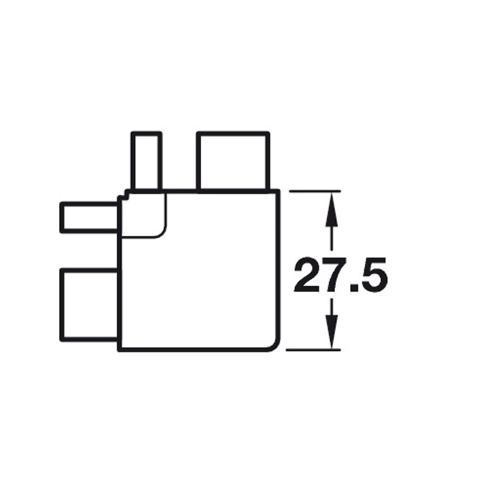 image 1 of FittingsCo, Gola C Profile External Corner Connector, Single Piece, Black Anodised