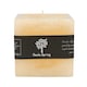 image 1 of Nicola Spring Square Vanilla Pillar Candle - 120 Hours - Cream | Cream | Beige