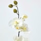 image 8 of Homescapes Set of 2 Cerise Pink & White Artificial Orchids in Pots, 40 cm