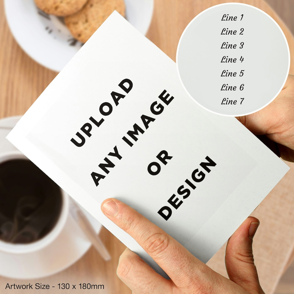 image 1 of Personalised Photo Upload Card - Display Font