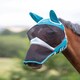 image 1 of Shires Fine Mesh Fly Mask with Ears & Nose Blue | Small Pony