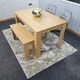 image 7 of Dining Table Set with 2 Chairs Dining Room and Kitchen table set of 2, and Benches Grey